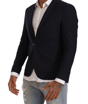 Domenico Tagliente Black Single Breasted One Button Suit Jacket