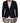 Domenico Tagliente Black Single Breasted One Button Suit Jacket