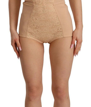 Dolce &amp; Gabbana Body elástico con panel de encaje beige