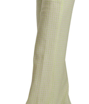 Pantalones elegantes de pierna recta y cintura alta de MSGM