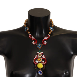 Dolce & Gabbana Multicolor Crystal Statement Necklace