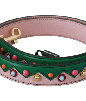 Dolce & Gabbana Shoulder Strap Leather Pink Handbag Accessory