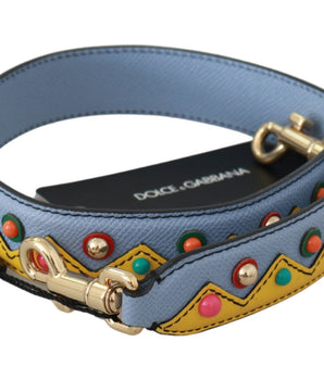 Dolce & Gabbana Blue Handbag Accessory Shoulder Strap Leather