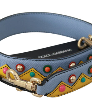 Dolce & Gabbana Blue Handbag Accessory Shoulder Strap Leather