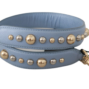 Dolce &amp; Gabbana Elegant Blue Leather Shoulder Strap