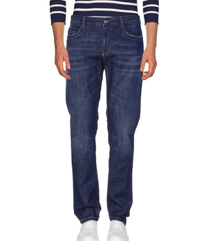 Bikkembergs Blue Cotton Men Jean Bikkembergs 
