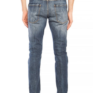 Dsquared² Navy Distressed 'Cool Guy Jean' Denim Pants