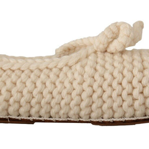 Dolce &amp; Gabbana Chic Wool Knit Ballerina Flats