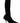 Dolce & Gabbana Black Stretch Socks Knee High Booties Shoes