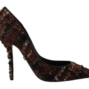 Dolce &amp; Gabbana Elegant Multicolor Tweed Pumps