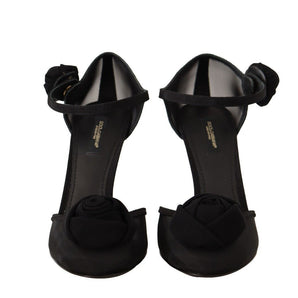 Dolce &amp; Gabbana Zapatos de tacón elegantes de malla negros