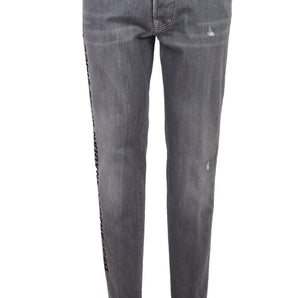 Dsquared² Gray Cotton Jeans &amp; Pant