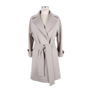 Elegante Chaqueta de Lana Beige - Made in Italy