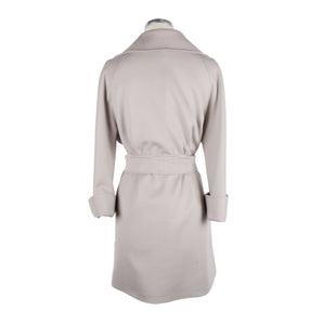 Elegante Chaqueta de Lana Beige - Made in Italy