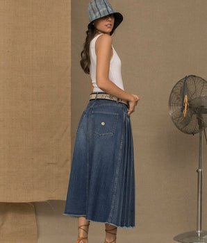 Don The Fuller Blue Cotton Women Skirt Don The Fuller 