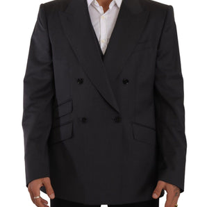 Dolce &amp; Gabbana Elegant Gray Sicilia Wool Blend Suit