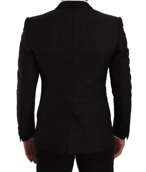 Dolce & Gabbana Black Slim Fit 2 Piece SICILIA Blazer
