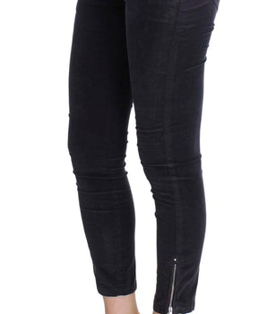 Costume National Purple Cropped Corduroys Jeans Costume National 