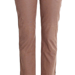 Costume National Chic Brown Cropped Corduroy Pants