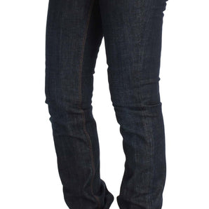 Custom National Blue Cotton Stretch Slim Fit Jeans