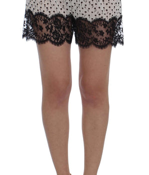Dolce &amp; Gabbana Pantalones cortos de dormir elegantes con encaje de seda