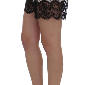 Dolce &amp; Gabbana Elegant Silk Lace Sleep-Shorts