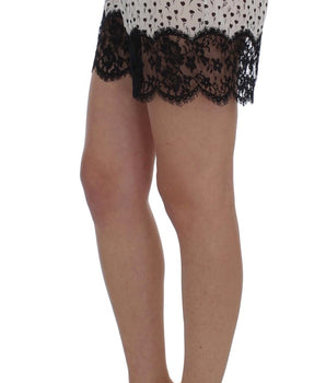 Dolce &amp; Gabbana Pantalones cortos de dormir elegantes con encaje de seda