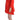 Fyodor Golan Radiant Red Linen Blend Artisan Dress