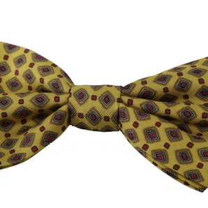 Dolce & Gabbana Elegant Yellow Silk Bow Tie