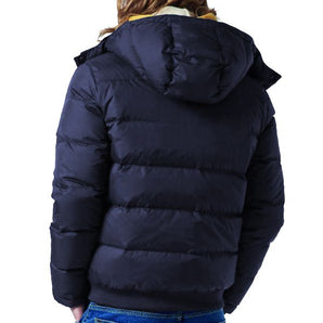 La Martina Elegant Sports Jacket with Hood in Navy Blue