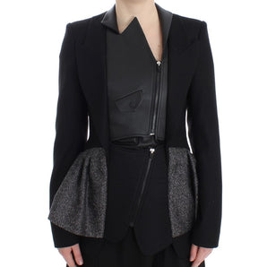 KAALE SUKTAE Elegante chaqueta blazer monocromática con cremallera