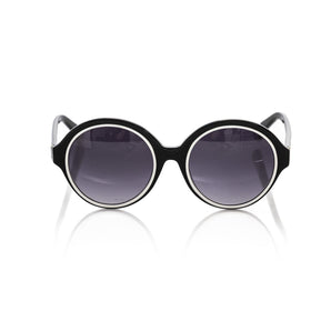 Frankie Morello Black Acetate Women Sunglass