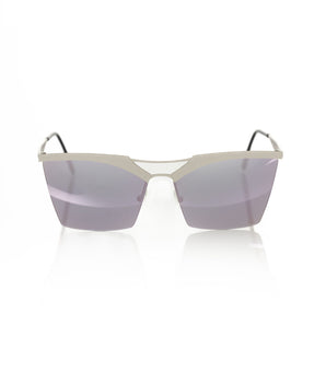 Frankie Morello Silver Metallic Women Sunglasses