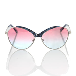 Frankie Morello gafas de sol azules metalizadas para mujer