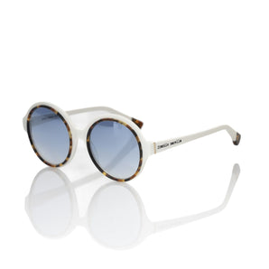 Frankie Morello White Acetate Women's Sunglass