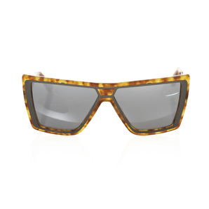 Frankie Morello Brown Acetate Women Sunglass