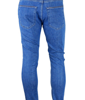 Aquascutum Light Blue Cotton Men Jeans