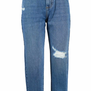 Yes Zee Blue Cotton Women Jeans