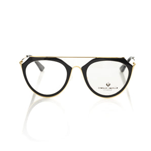 Frankie Morello Aviator-Style Chic Eyeglasses with Gold Accents