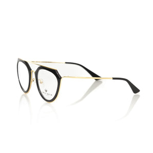 Frankie Morello Aviator-Style Chic Eyeglasses with Gold Accents