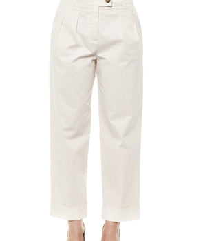 Peserico Pantalón Palazzo Ancho Beige