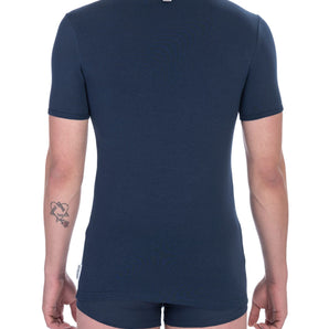 Bikkembergs Blue Cotton Men T-Shirt