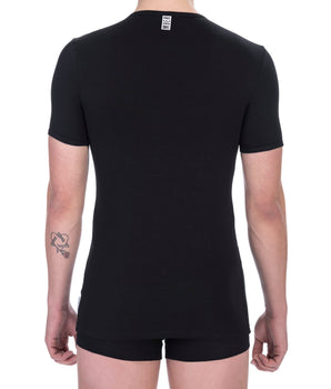 Bikkembergs Black Cotton Men T-Shirt