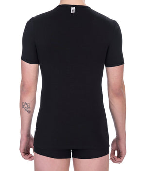 Bikkembergs Black Cotton Men T-Shirt