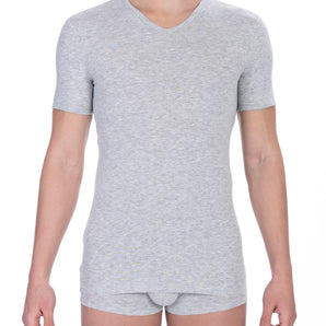 Bikkembergs Gray Cotton Men T-Shirt