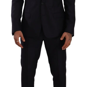 Dolce &amp; Gabbana Elegant Slim Fit Wool Silk Cashmere Men's Suit