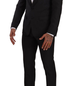 Dolce & Gabbana Black MARTINI Single Breasted 2 Piece Suit