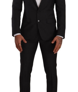Dolce & Gabbana Black MARTINI Single Breasted 2 Piece Suit