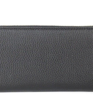 Michael Kors Jet Set Travel Large Black Pebble Leather Continental Wrist Wallet