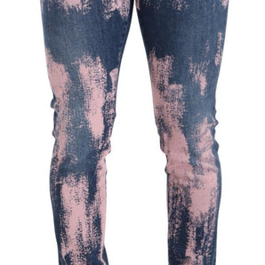 Dolce & Gabbana Elegant Skinny Slim Fit Denim Jeans in Tie Dye